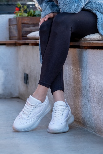 Mubiano 105-B Beyaz Kadın Spor Ayakkabı & Sneaker 