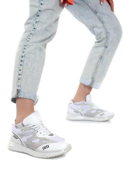 Mubiano 106-B Beyaz Kadın Spor Ayakkabı & Sneaker 