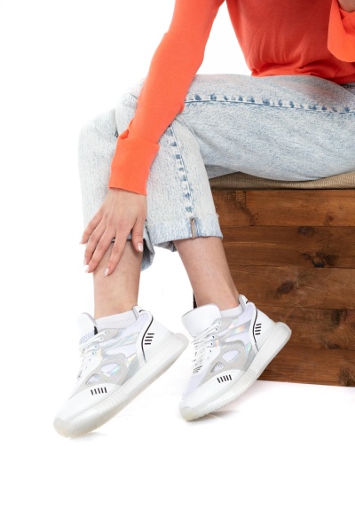 Mubiano 106-B Beyaz Kadın Spor Ayakkabı & Sneaker - 2