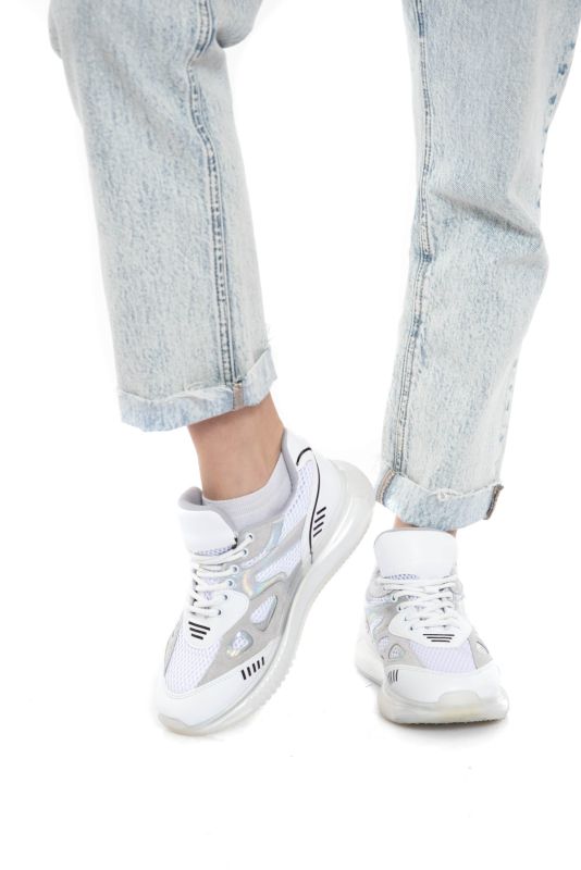 Mubiano 106-B Beyaz Kadın Spor Ayakkabı & Sneaker - 3