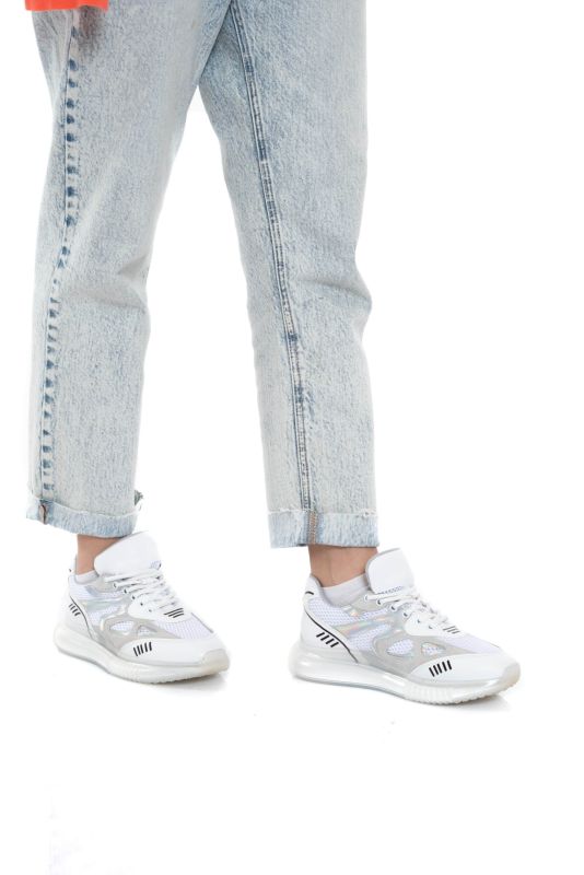 Mubiano 106-B Beyaz Kadın Spor Ayakkabı & Sneaker - 4