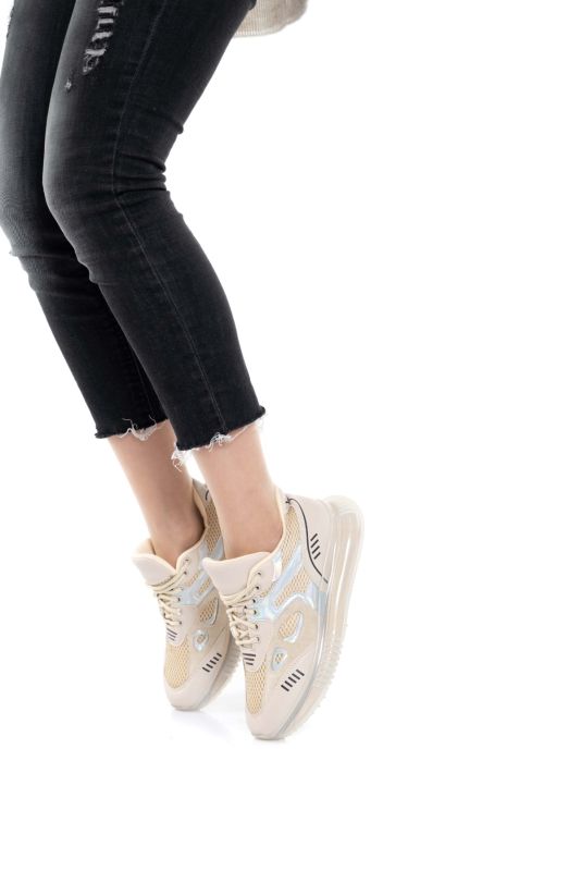 Mubiano 106-BJ Bej Kadın Spor Ayakkabı & Sneaker - 3