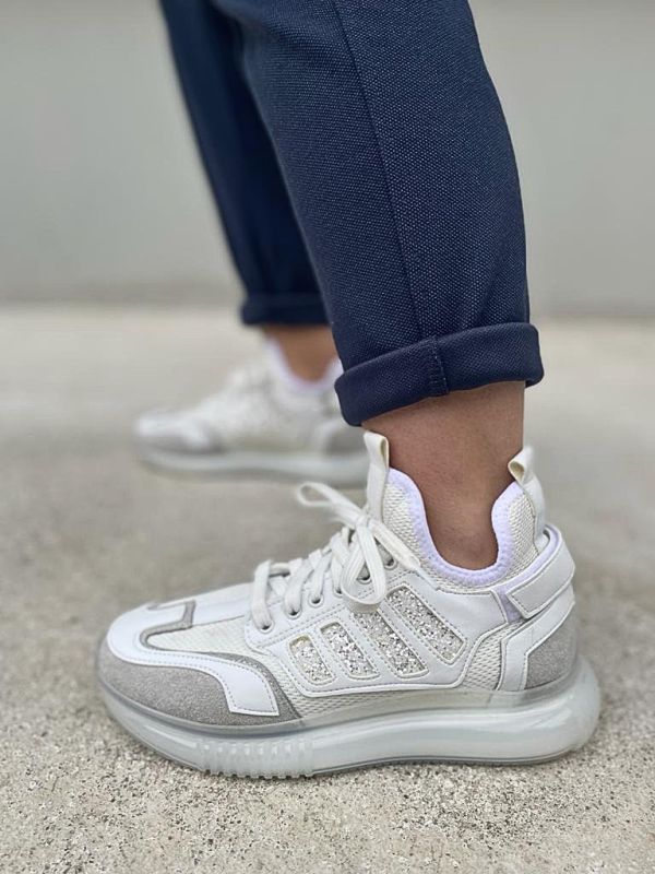 Mubiano 107-B Beyaz Kadın Spor Ayakkabı & Sneaker - 1
