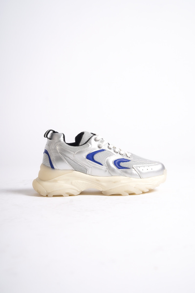Mubiano 266-GMSM Gümüş/Mavi Kadın Spor Ayakkabı & Sneaker - 3