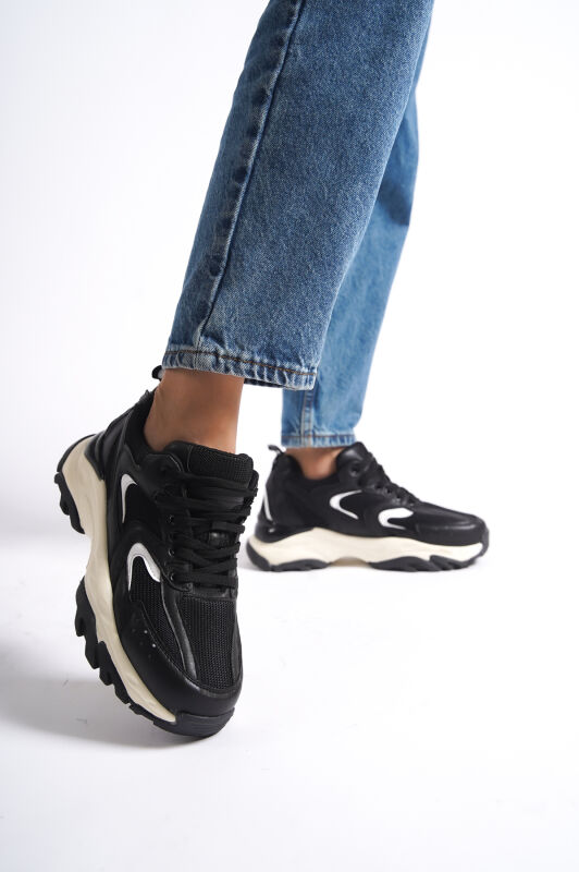 Mubiano 266-S Siyah Kadın Spor Ayakkabı & Sneaker - 6