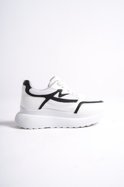 Mubiano 315-BS Beyaz/Siyah Kadın Spor Ayakkabı & Sneaker - 3
