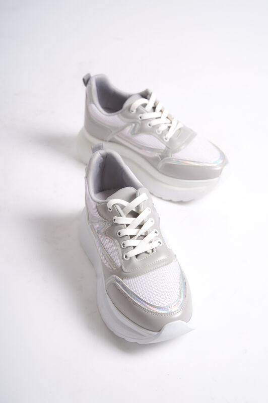 Mubiano 315-GR Gri Kadın Spor Ayakkabı & Sneaker - 4