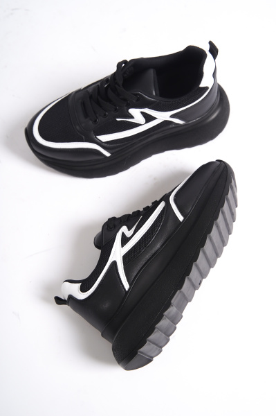 Mubiano 315-SB Siyah/Beyaz Kadın Spor Ayakkabı & Sneaker - 7