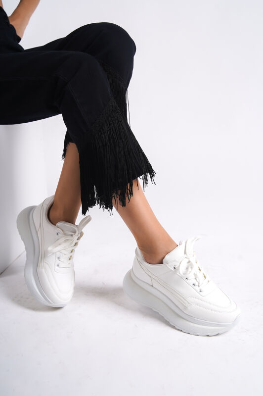 Mubiano 316-B Beyaz Kadın Spor Ayakkabı & Sneaker - 1