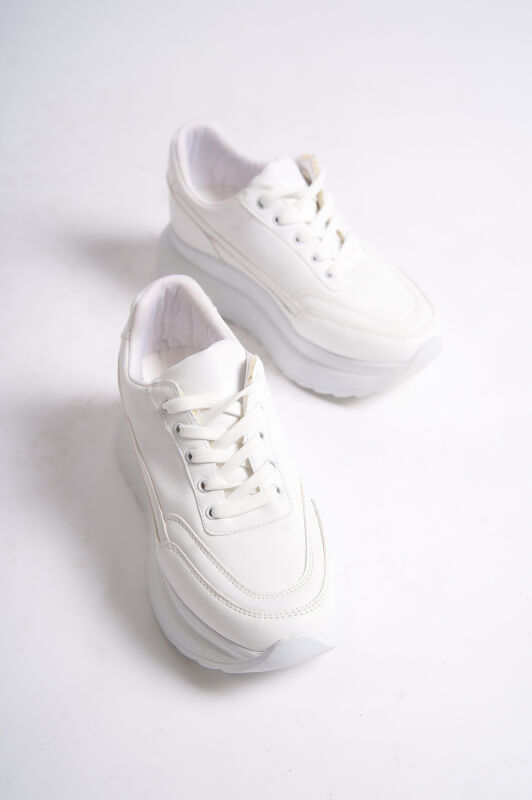 Mubiano 316-B Beyaz Kadın Spor Ayakkabı & Sneaker - 10