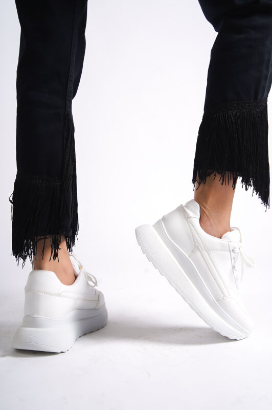 Mubiano 316-B Beyaz Kadın Spor Ayakkabı & Sneaker - 8