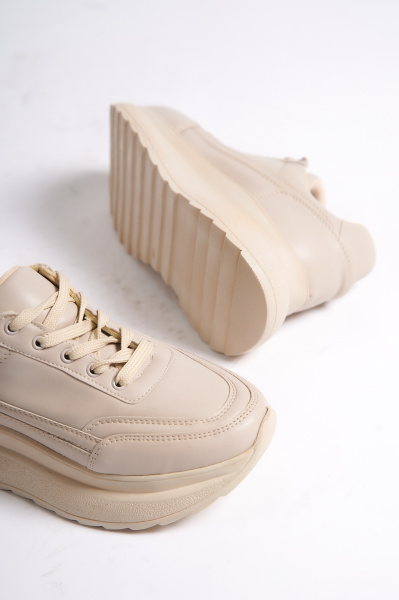 Mubiano 316-BJ Bej Kadın Spor Ayakkabı & Sneaker - 3