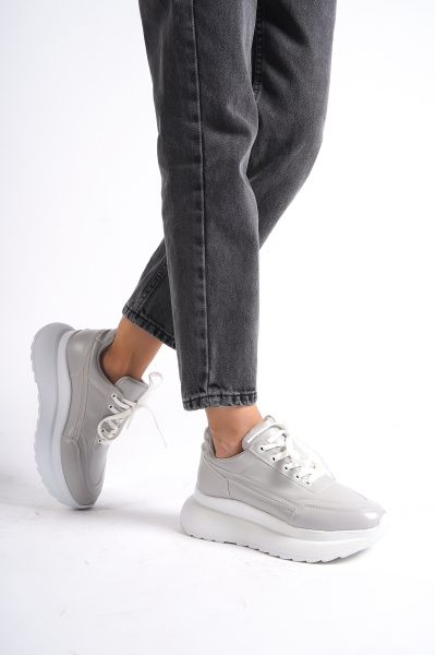 Mubiano 316-GR Gri Kadın Spor Ayakkabı & Sneaker 