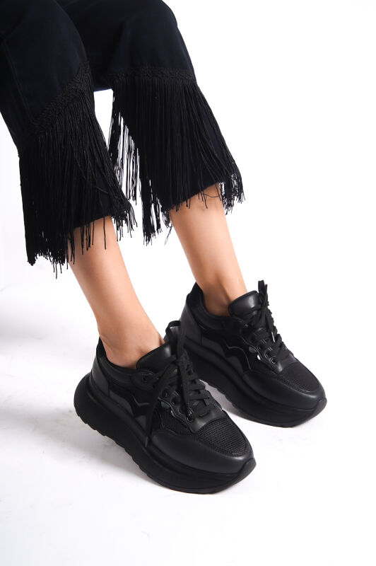 Mubiano 317-S Siyah Kadın Spor Ayakkabı & Sneaker - 2