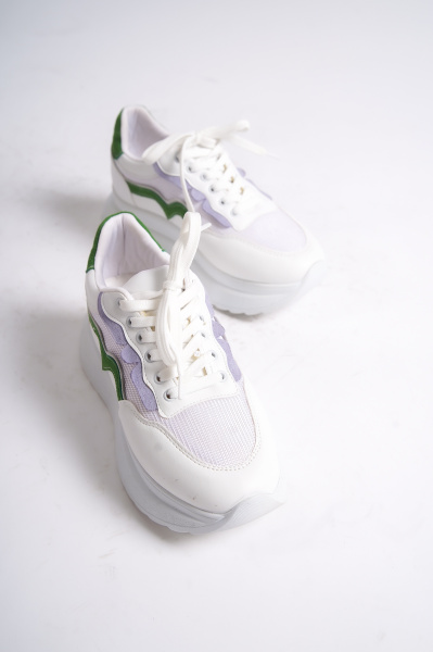 Mubiano 317-YL Yeşil/Lila Kadın Spor Ayakkabı & Sneaker - 3