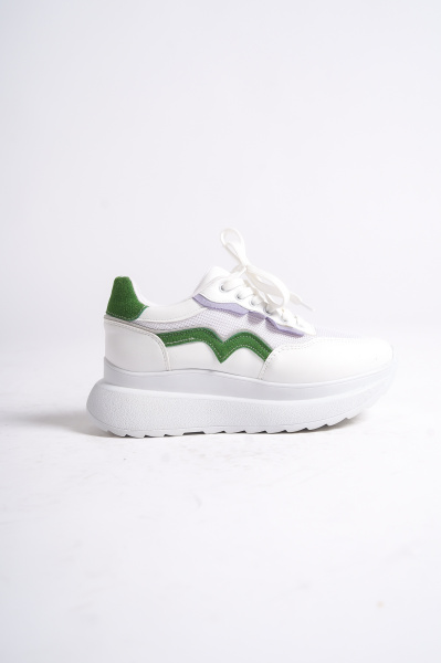 Mubiano 317-YL Yeşil/Lila Kadın Spor Ayakkabı & Sneaker - 4