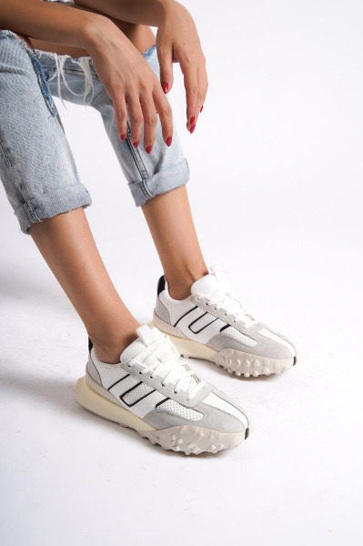 Mubiano 559-BS Beyaz/Siyah Kadın Spor Ayakkabı & Sneaker 