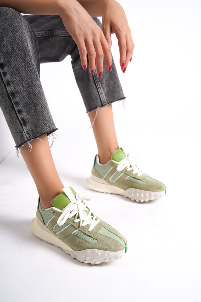 Mubiano 559-Y Yeşil Kadın Spor Ayakkabı & Sneaker 