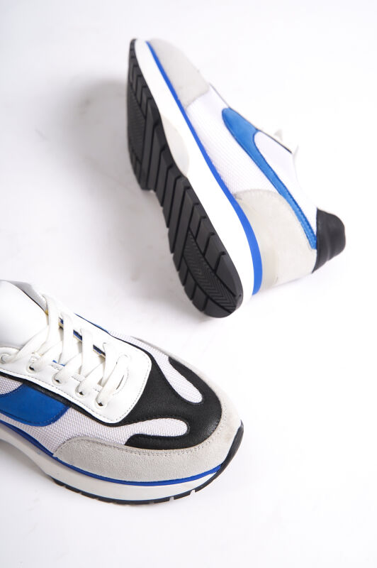 Mubiano 600-GMB Gri/Mavi/Beyaz Kadın Spor Ayakkabı & Sneaker - 2
