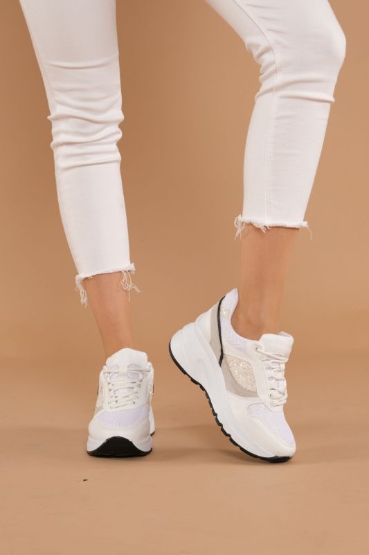 Mubiano 910-B Beyaz Kadın Spor Ayakkabı & Sneaker - 2