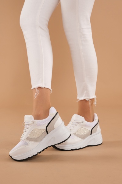 Mubiano 910-B Beyaz Kadın Spor Ayakkabı & Sneaker - 3