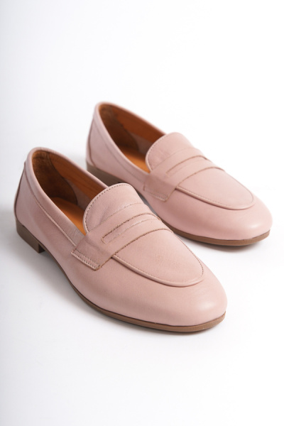 Mubiano Collection Kadın Deri Loafer & Babet Pudra -MCMNG12103-PD - 8