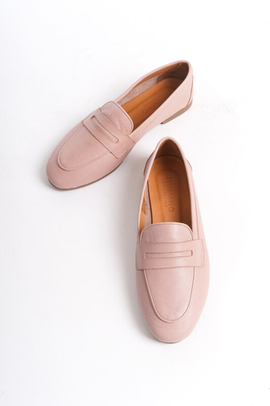 Mubiano Collection Kadın Deri Loafer & Babet Pudra -MCMNG12103-PD - 11