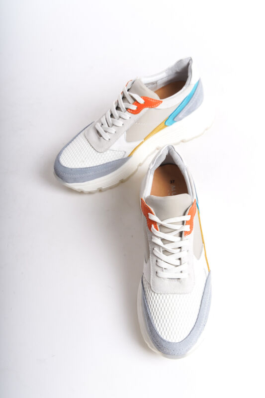 Mubiano Collection Kadın Deri Spor Ayakkabı & Sneaker Gri -MCRGN6051-GR - 11