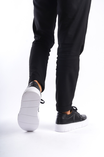 Mubiano Erkek Deri Spor Ayakkabı & Sneaker Siyah -MBKRY650-S - 12