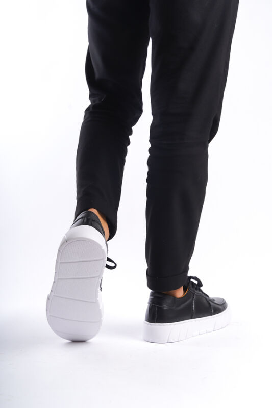 Mubiano Erkek Deri Spor Ayakkabı & Sneaker Siyah -MBKRY650-S - 9