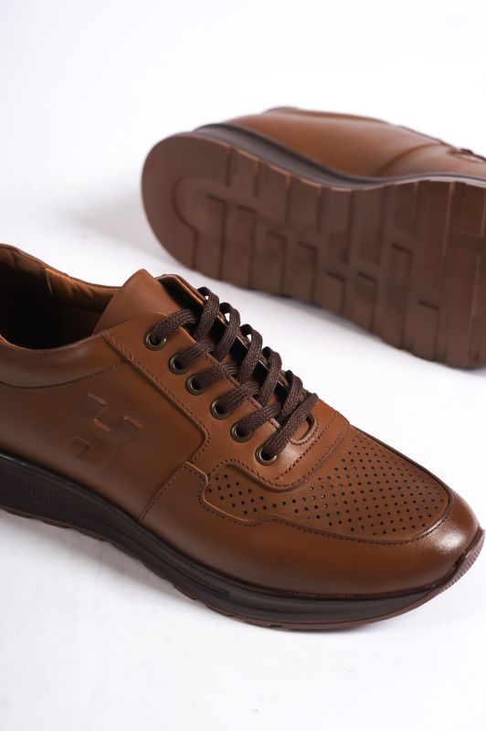 Mubiano EST8501-TB İç Dış Hakiki Deri Erkek Loafer & Spor Ayakkabı - 3