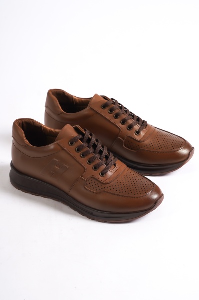 Mubiano EST8501-TB İç Dış Hakiki Deri Erkek Loafer & Spor Ayakkabı - 4