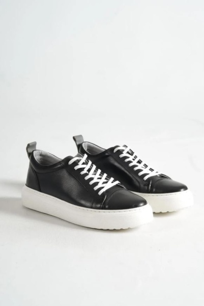 Mubiano M3-SB Siyah/Beyaz Hakiki Deri Erkek Spor Ayakkabı & Sneaker - 4