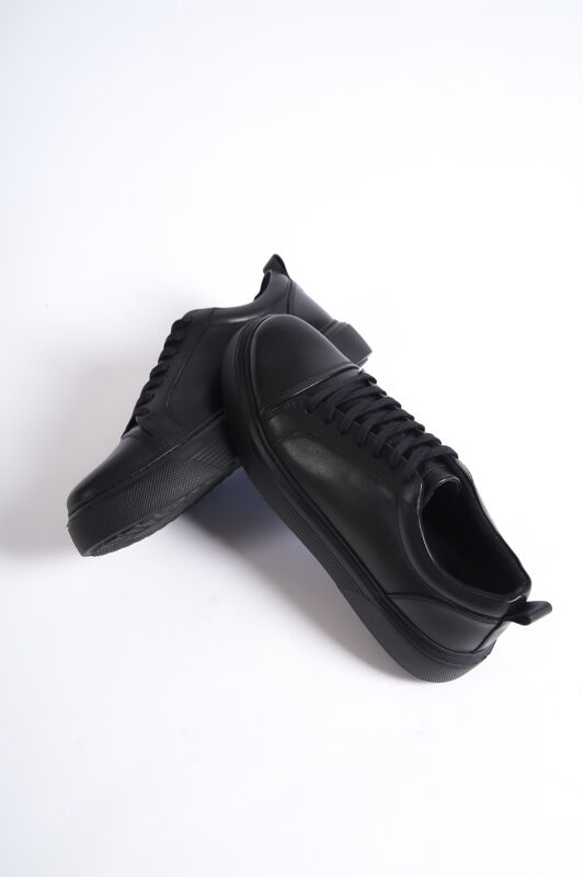 Mubiano M3-SS Siyah/Siyah Hakiki Deri Erkek Spor Ayakkabı & Sneaker - 4