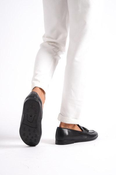 Mubiano MBKRY102S Erkek Siyah Hakiki Deri Loafer & Günlük Ayakkabı - 3